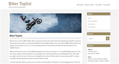 Desktop Screenshot of bikertoplist.com