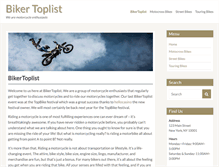 Tablet Screenshot of bikertoplist.com